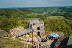 Výhled ze schodiště / Tolštejn