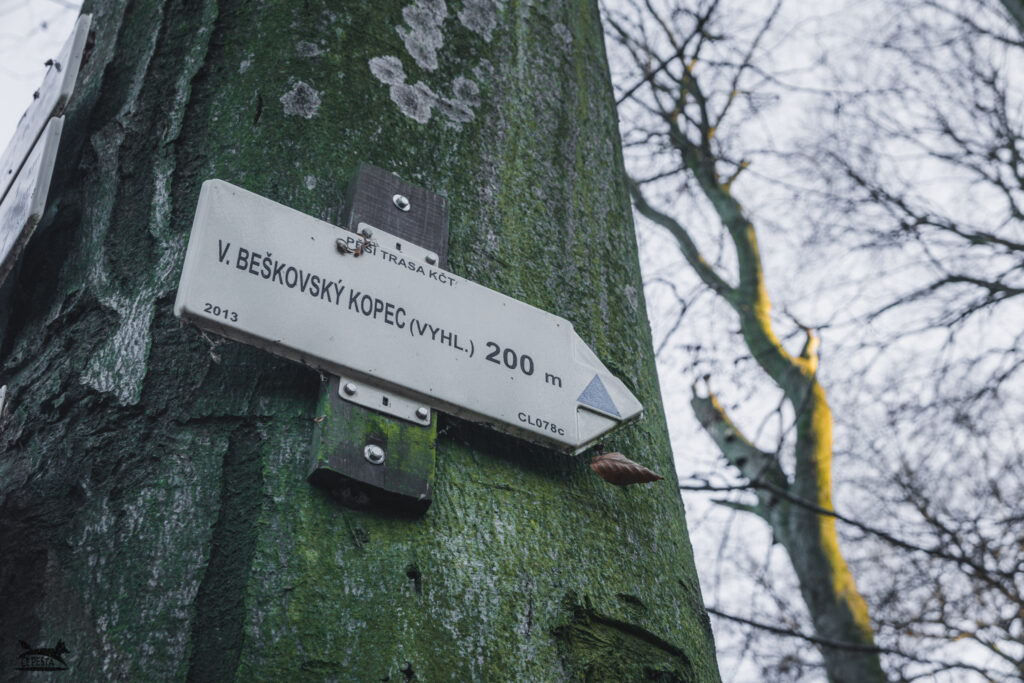 Velký Beškovský vrch - značka
