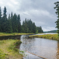Ústí Černé Nisy do vodní nádrže Bedřichov
